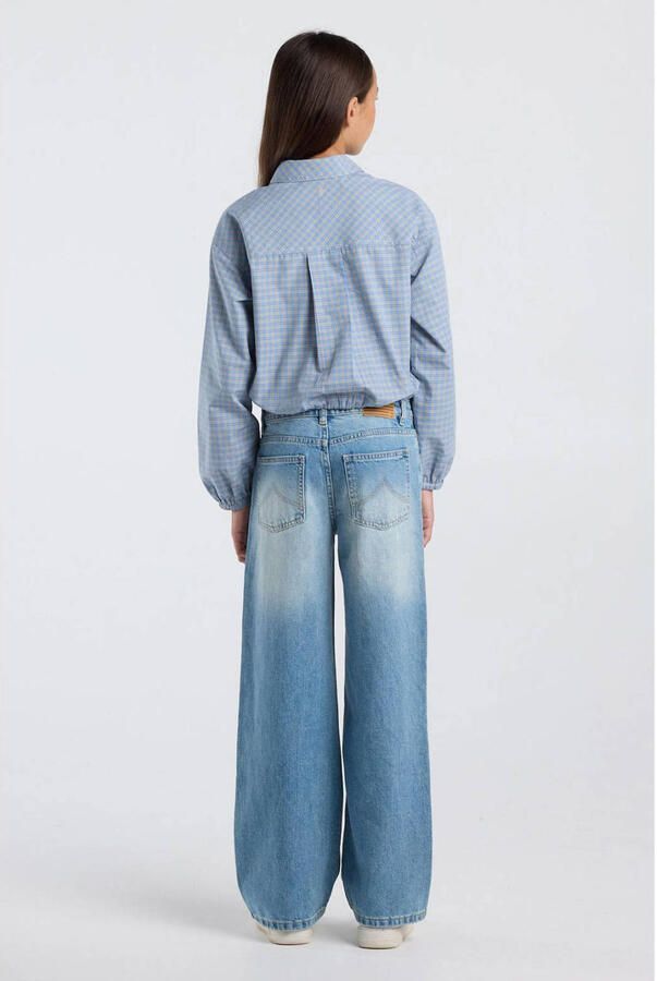 America Today Miami Jr wide leg jeans light blue denim - Foto 3