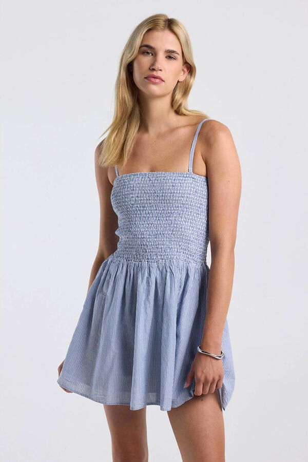 America Today mini jurk blauw