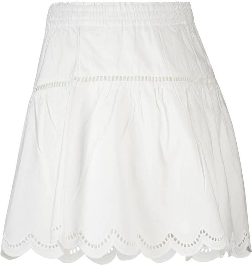 America Today mini rok broderie ecru - Foto 2