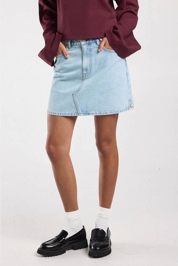 America Today mini rok light blue denim