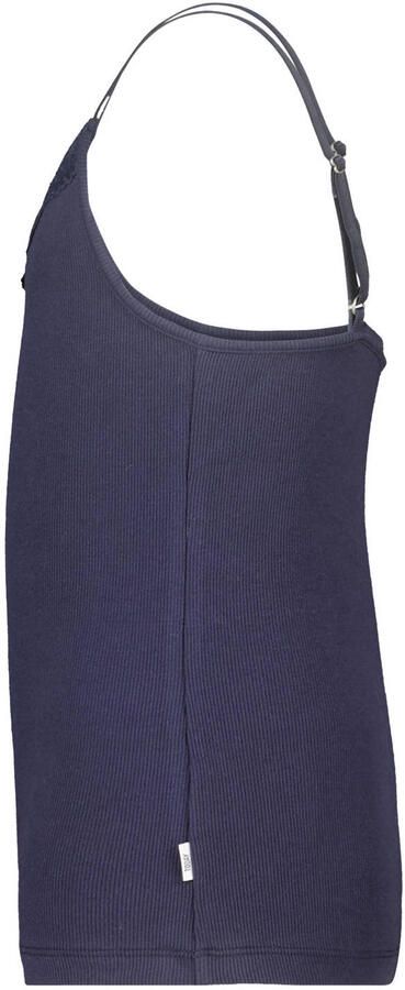 America Today mouwloze top rib gebreid donkerblauw - Foto 2