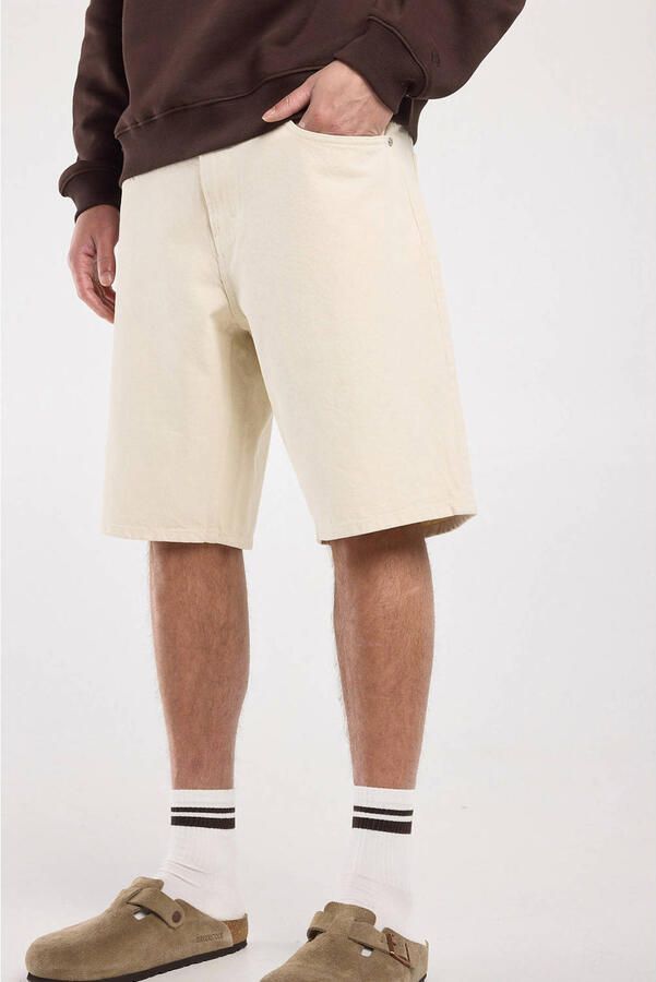 America Today Nate denim relaxed short beige - Foto 3