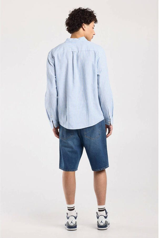 America Today Nate denim relaxed short blauw - Foto 3