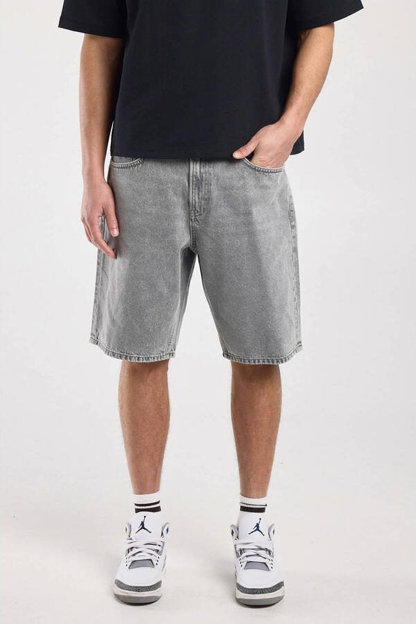 America Today Nate denim relaxed short grey