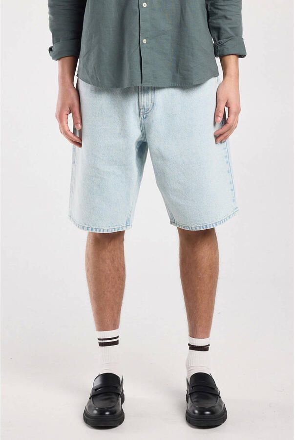 America Today Nate denim relaxed short lichtblauw