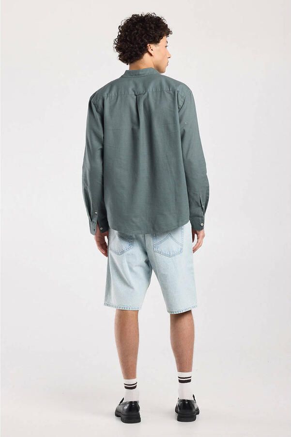 America Today Nate denim relaxed short lichtblauw - Foto 3