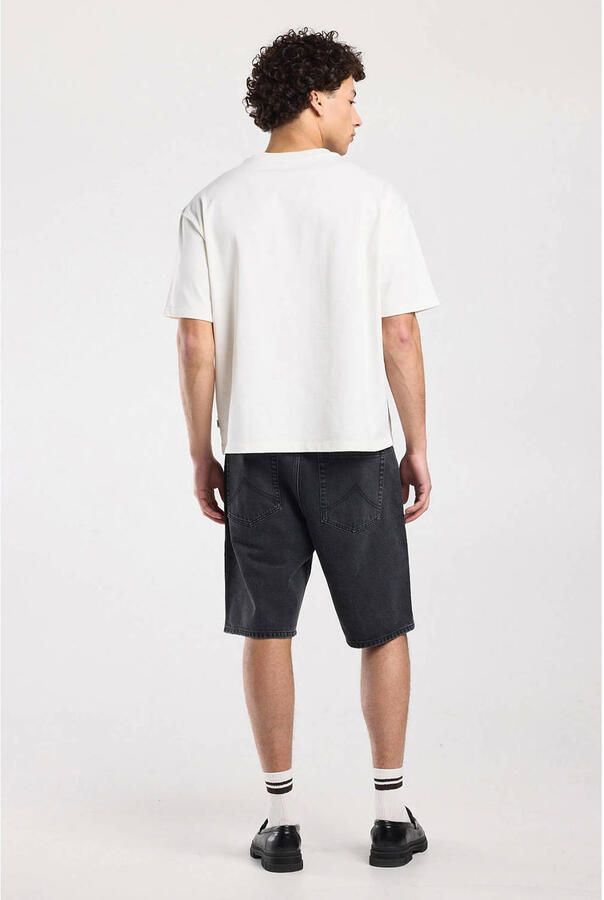America Today Nate denim relaxed short zwart - Foto 2