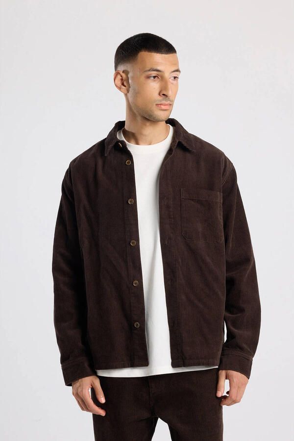 America Today overshirt bruin