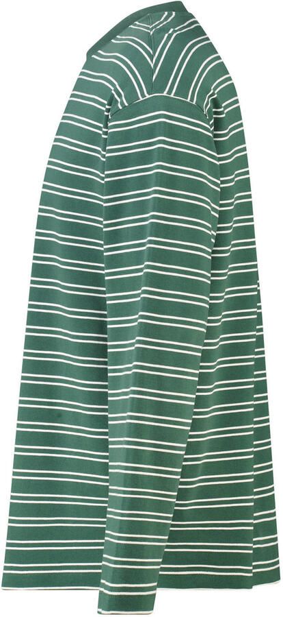 America Today oversized gestreepte longsleeve wit groen - Foto 3