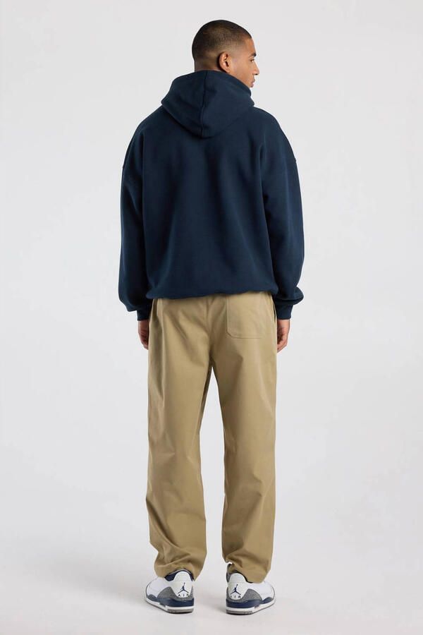 America Today oversized hoodie met borduursels en backprint donkerblauw - Foto 3