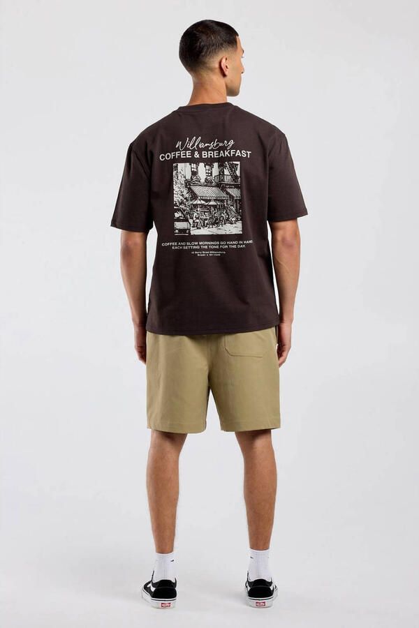 America Today oversized T-shirt met backprint bruin - Foto 3