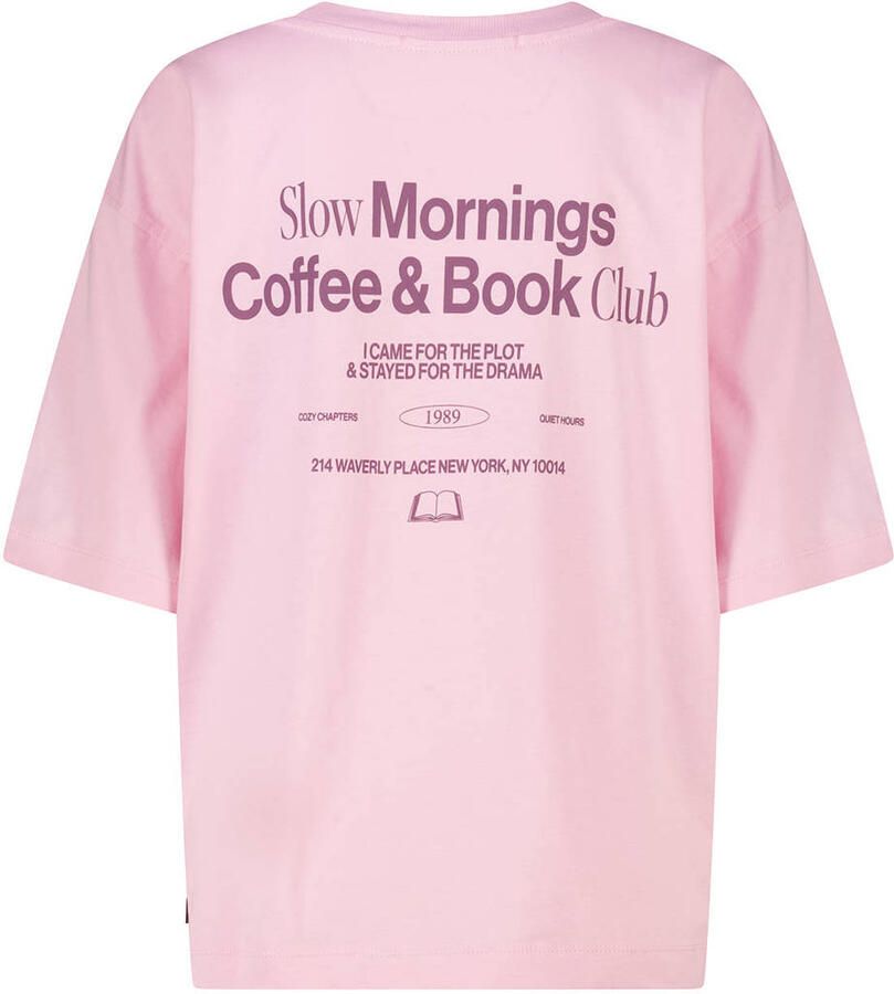 America Today oversized T-shirt met backprint roze - Foto 2
