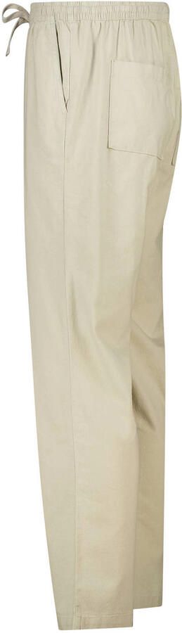 America Today Phillon straight casual broek met linnen bruin - Foto 3