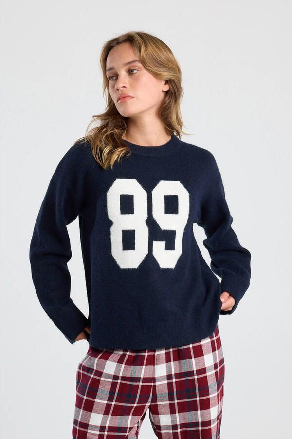America Today pullover donkerblauw