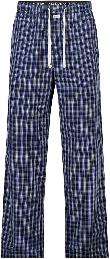 America Today pyjamabroek donkerblauw blauw