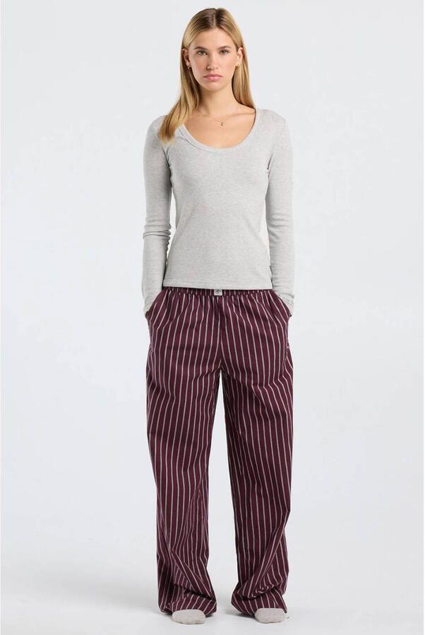 America Today pyjamabroek donkerrood