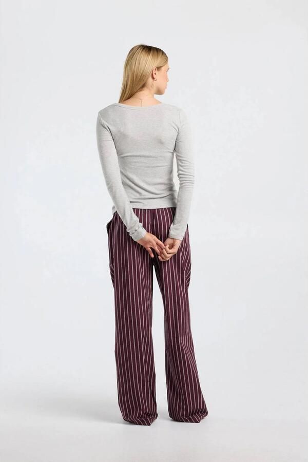 America Today pyjamabroek donkerrood - Foto 3