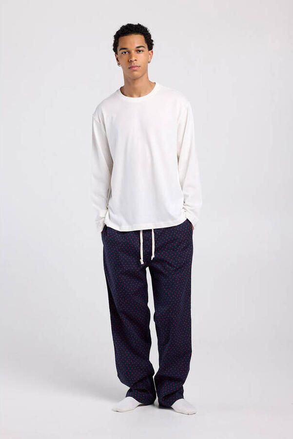America Today pyjamabroek Lio donkerblauw rood