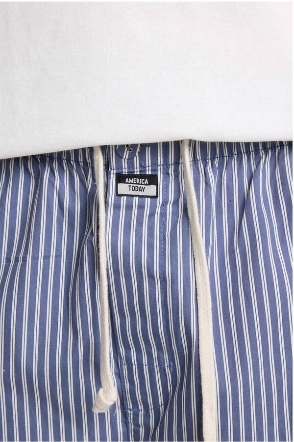 America Today pyjamabroek Lio donkerblauw wit - Foto 2