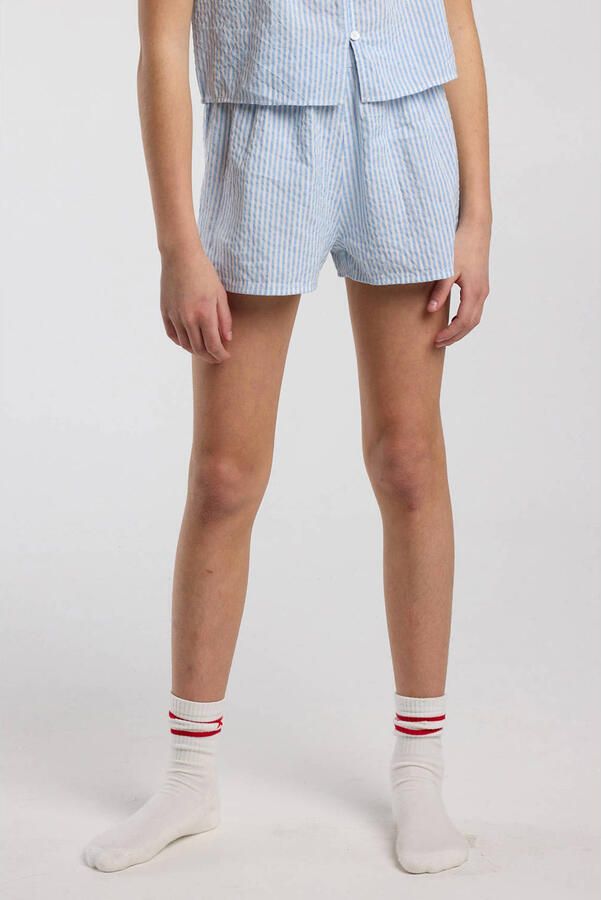America Today pyjamashort blauw wit