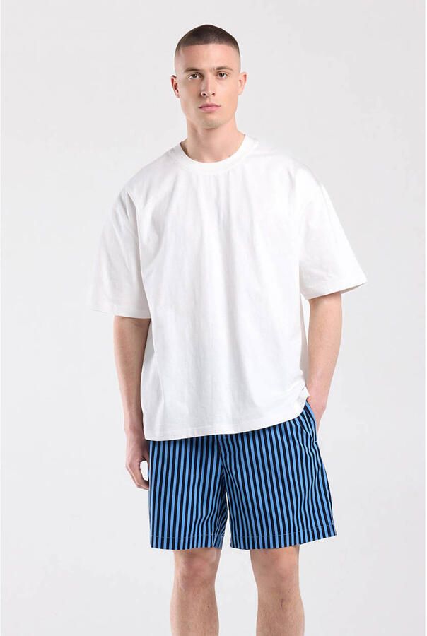 America Today pyjamashort donkerblauw blauw
