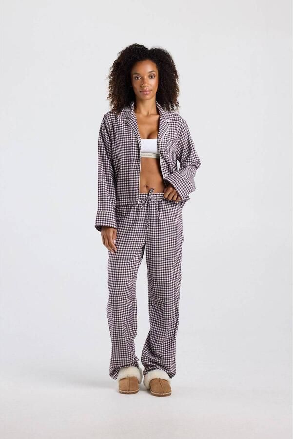 America Today pyjamatop burgundy - Foto 2