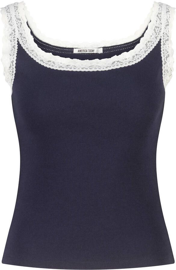 America Today pyjamatop donkerblauw