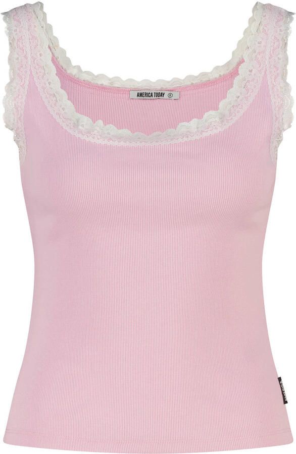 America Today pyjamatop roze - Foto 2