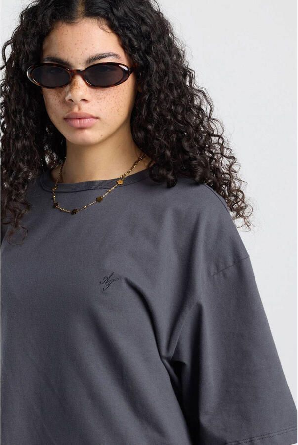 America Today rechtvallend T-shirt antraciet - Foto 2