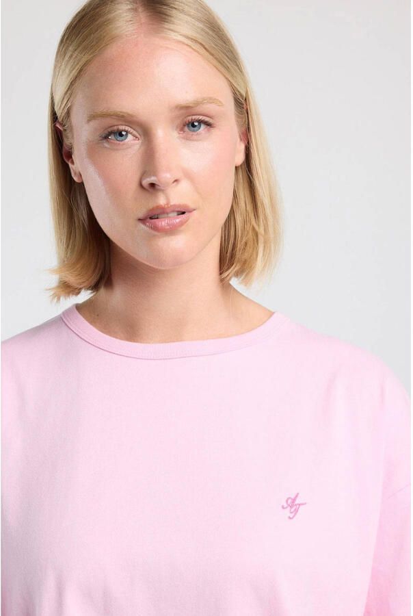 America Today rechtvallend T-shirt lichtroze - Foto 2