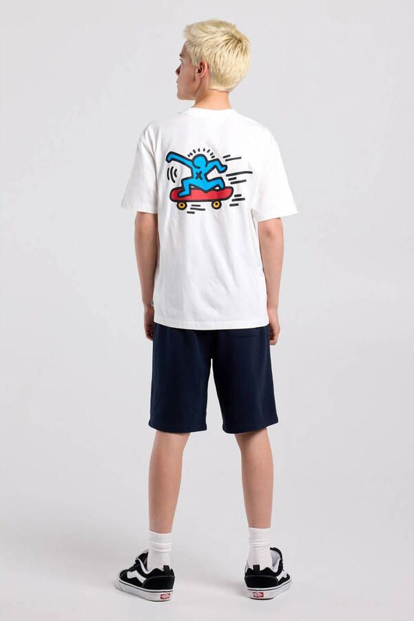America Today rechtvallend T-shirt met backprint wit - Foto 2