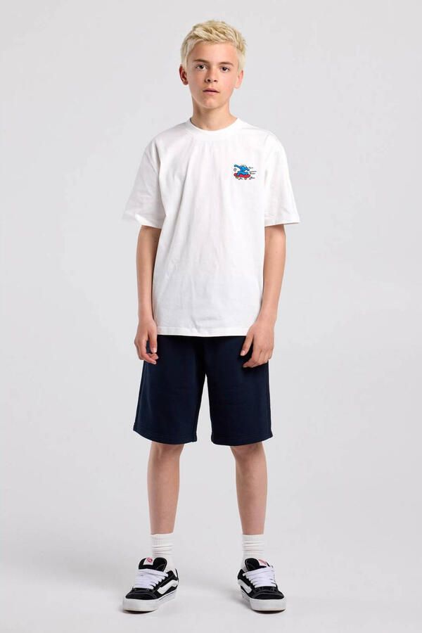 America Today rechtvallend T-shirt met backprint wit - Foto 3