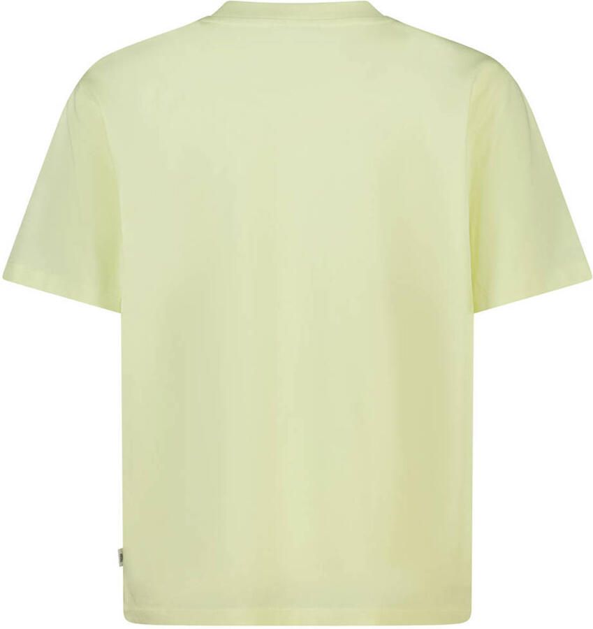 America Today rechtvallend T-shirt met print geel - Foto 2
