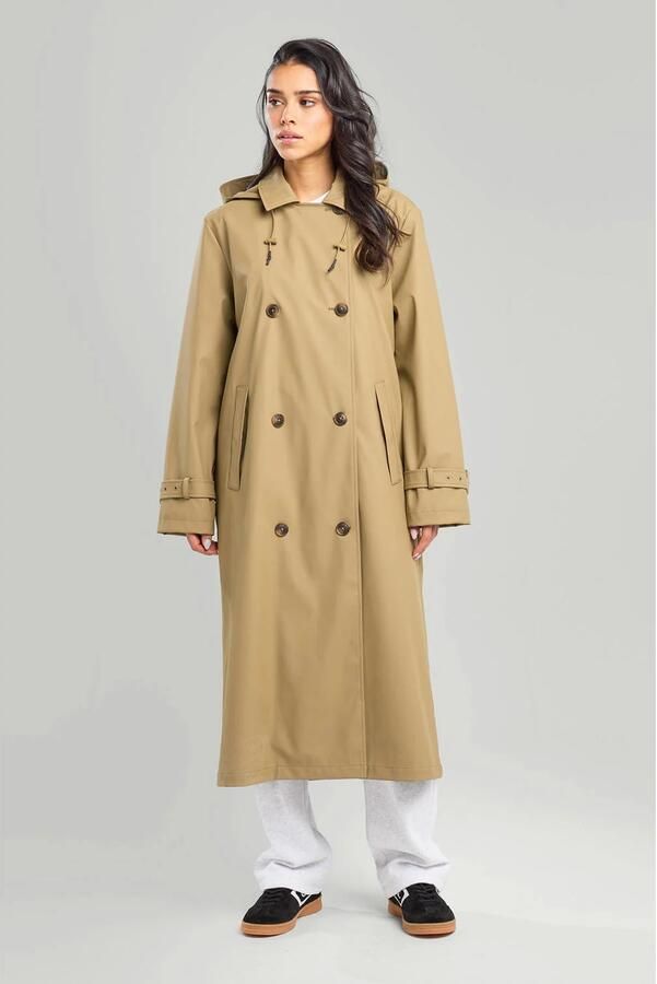 America Today Regenjas Joan van polyester kaki