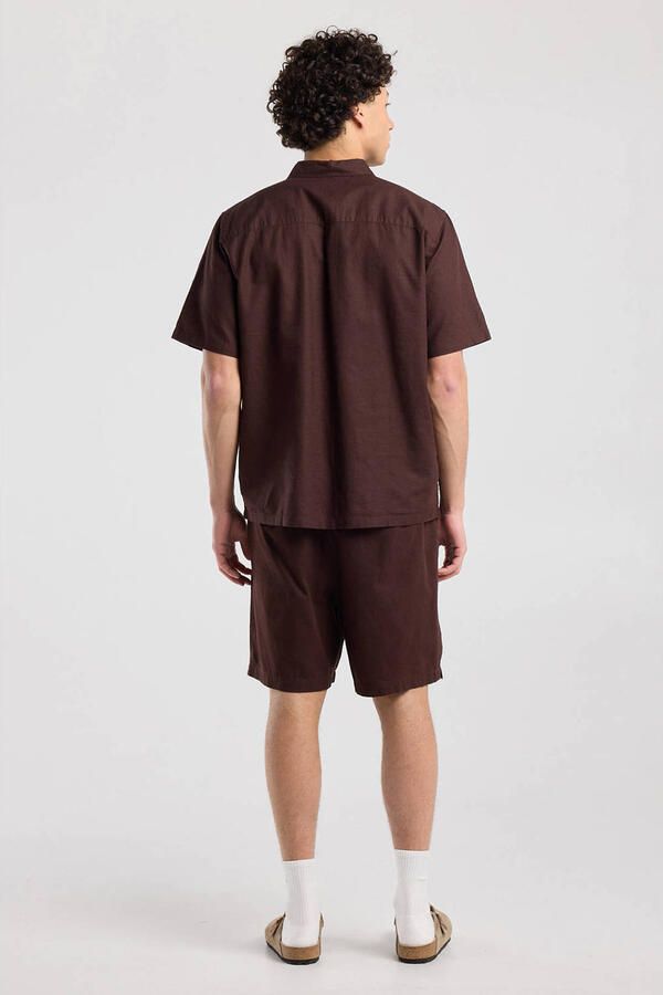 America Today regular casual short met linnen - Foto 2