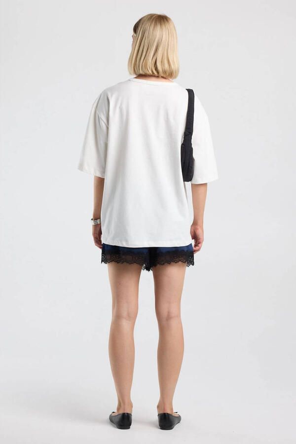 America Today regular fit casual short donkerblauw - Foto 3