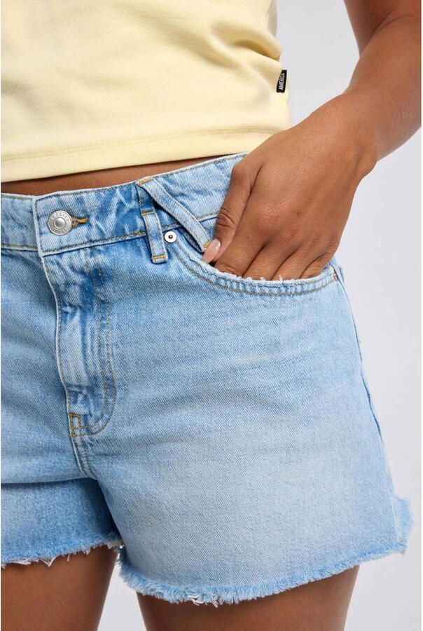 America Today regular fit denim short lichtblauw - Foto 2
