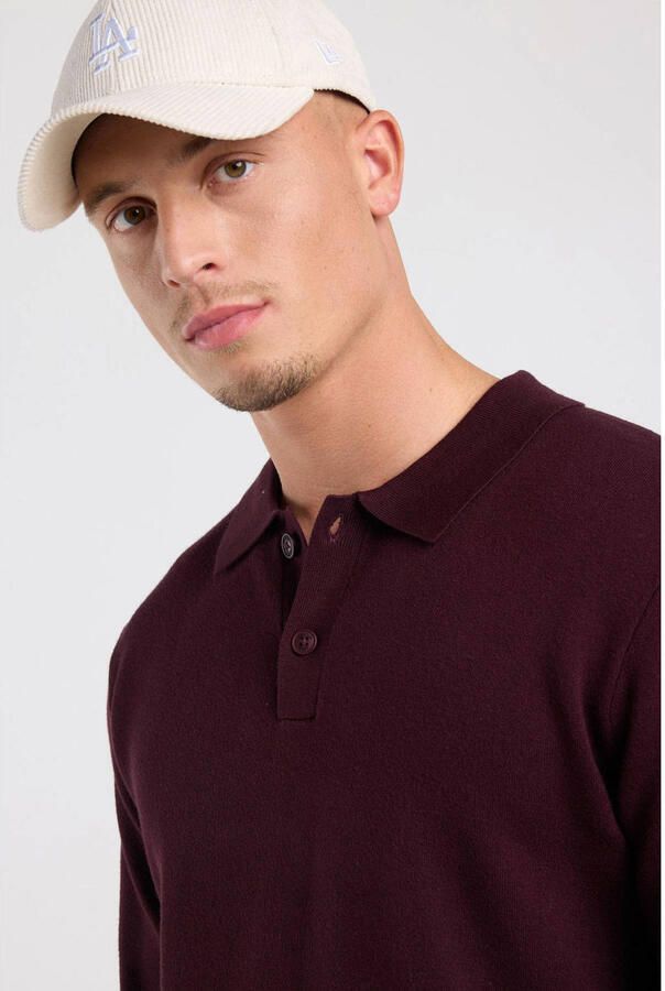America Today regular fit polo bordeauxrood - Foto 2