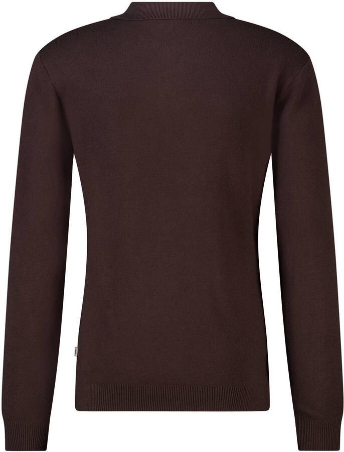 America Today regular fit polo bruin - Foto 2