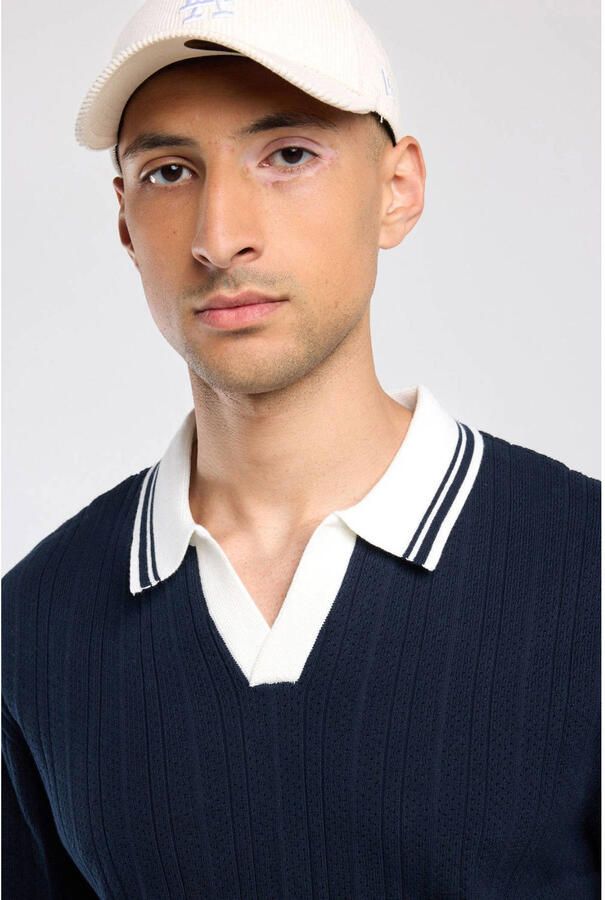America Today regular fit polo donkerblauw - Foto 2