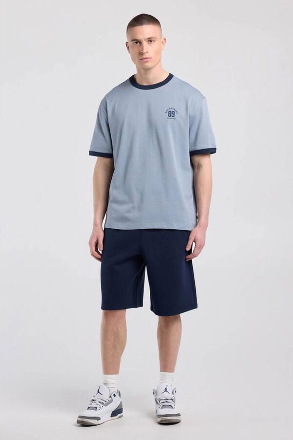 America Today regular fit sweatshort blauw - Foto 3