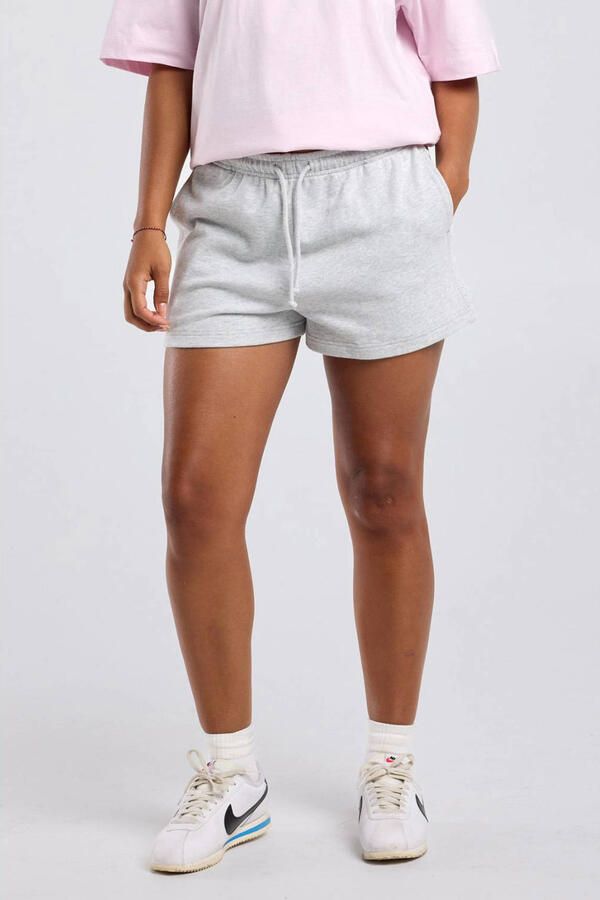 America Today regular fit sweatshort lichtgrijs