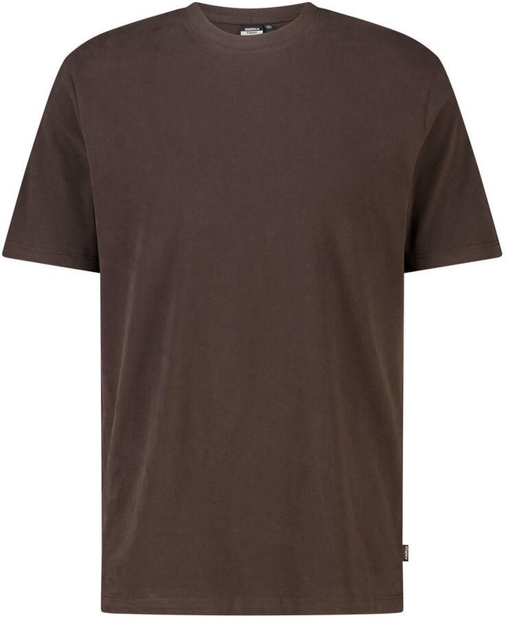America Today regular fit T-shirt bruin