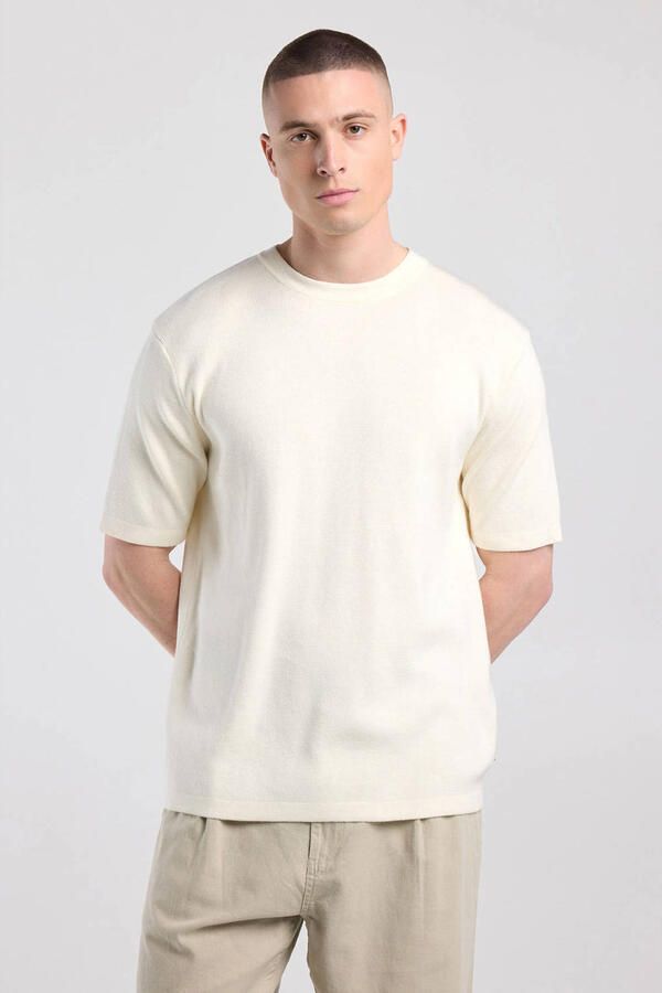 America Today regular fit T-shirt ecru