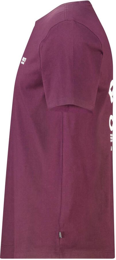 America Today regular fit T-shirt met backprint bordeauxrood - Foto 3