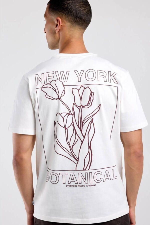 America Today regular fit T-shirt met backprint wit - Foto 3