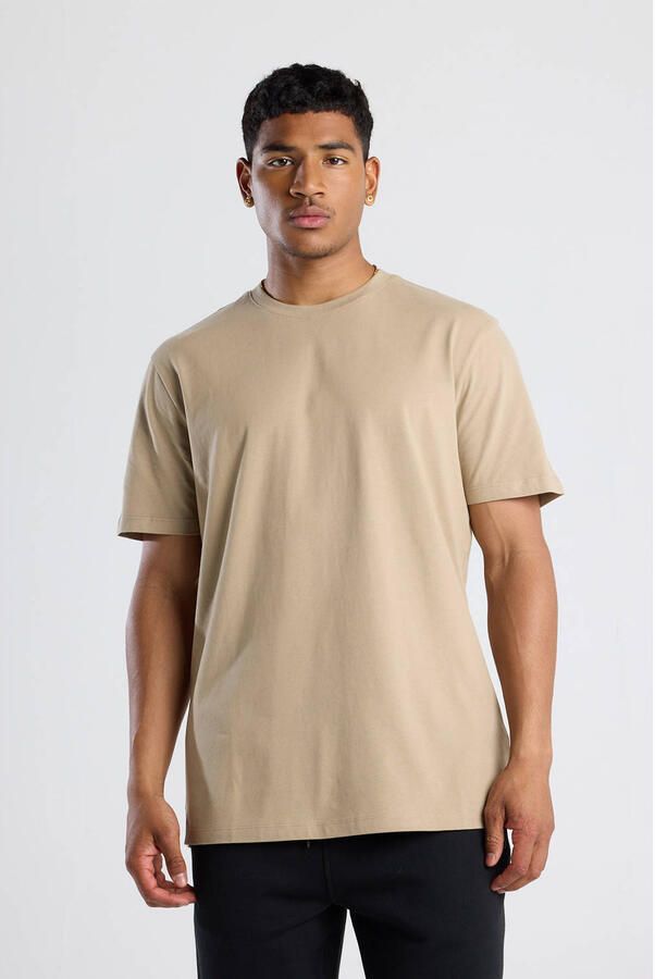 America Today regular T-shirt beige