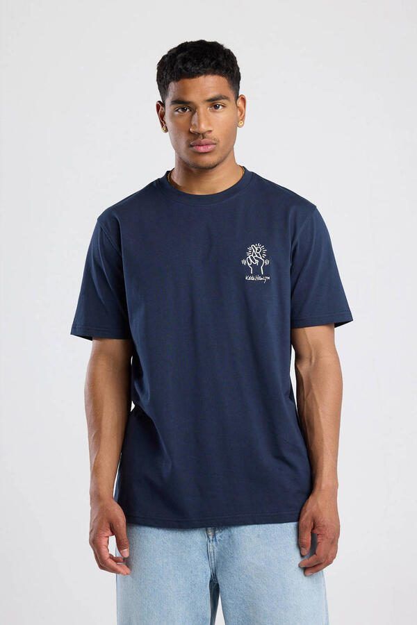 America Today regular T-shirt blauw