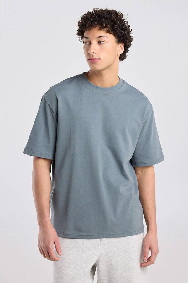 America Today regular T-shirt grijs