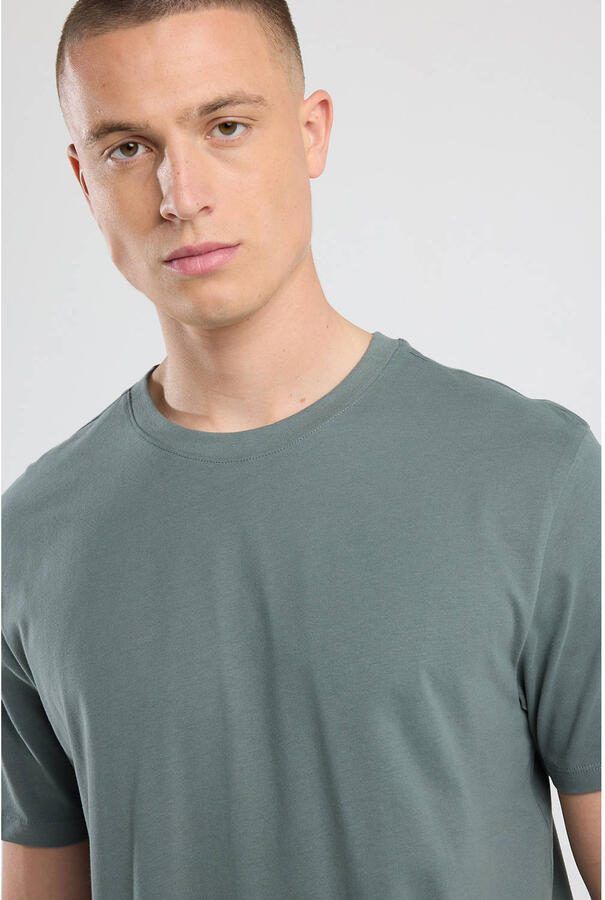 America Today regular T-shirt grijsgroen - Foto 2